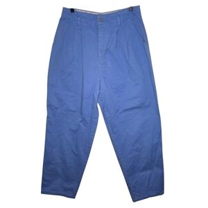 Vintage Blue Dockers High Waisted Made In USA 100% COTTON Size 16 Womens